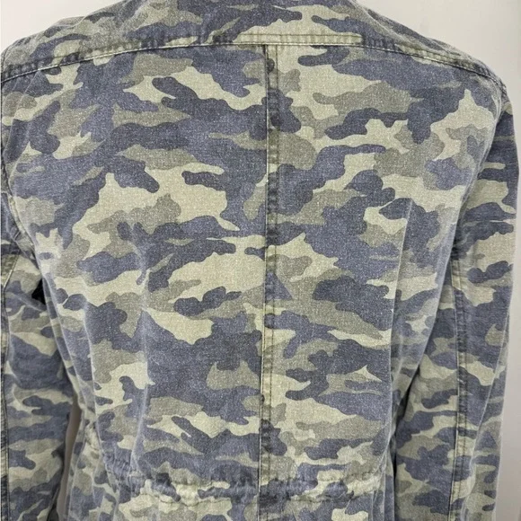 Velvet by Graham Spenser Camouflage Drawstring Military Parker Size Large - Picture 8 of 8